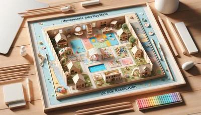 Tapis éveil bébé Montessori : le guide complet pour bien choisir en 2026 - AI generated illustration